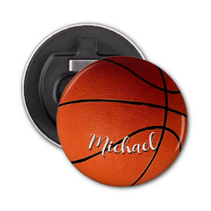 Abrebotellas Baloncesto tu nombre Personalizado