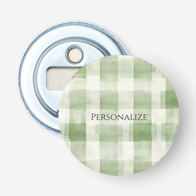 Abrebotellas Bandas de plástico de crema verde occidental (Anverso)