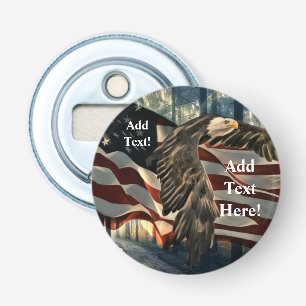 Abrebotellas Bandera americana águila calva