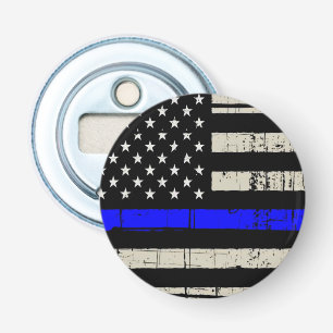 Abrebotellas Bandera Azul Apoyo policial a Estados Unidos