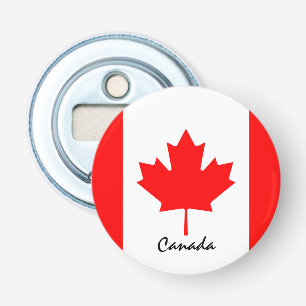 Abrebotellas Bandera canadiense y fans de viajes Canadá/deporte