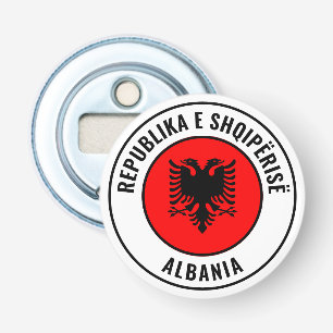 Abrebotellas Bandera de Albania Abierto de Botella Patriótica