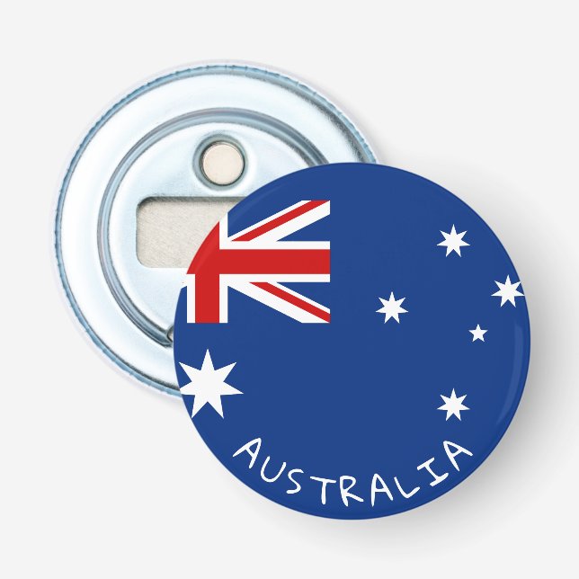 Abrebotellas Bandera de Australia (Anverso)