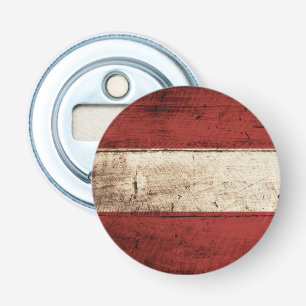 Abrebotellas Bandera de Austria en grano de madera viejo