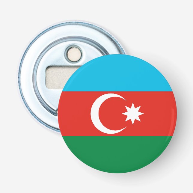 Abrebotellas Bandera de Azerbaiyán (Anverso)