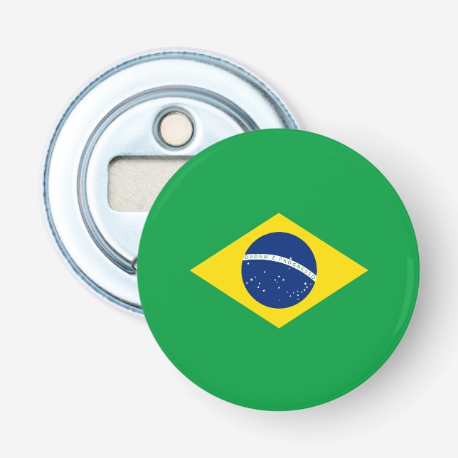 Abrebotellas Bandera de Brasil (Anverso)