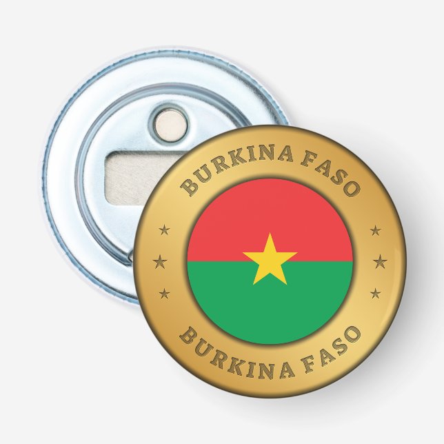 Abrebotellas Bandera de Burkina Faso (Anverso)