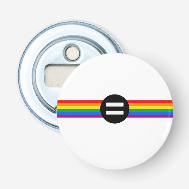 Abrebotellas Bandera de Derechos Gay (Anverso)