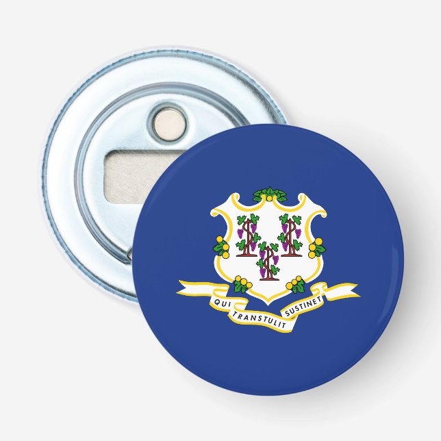 Abrebotellas Bandera de estado de Connecticut (Anverso)