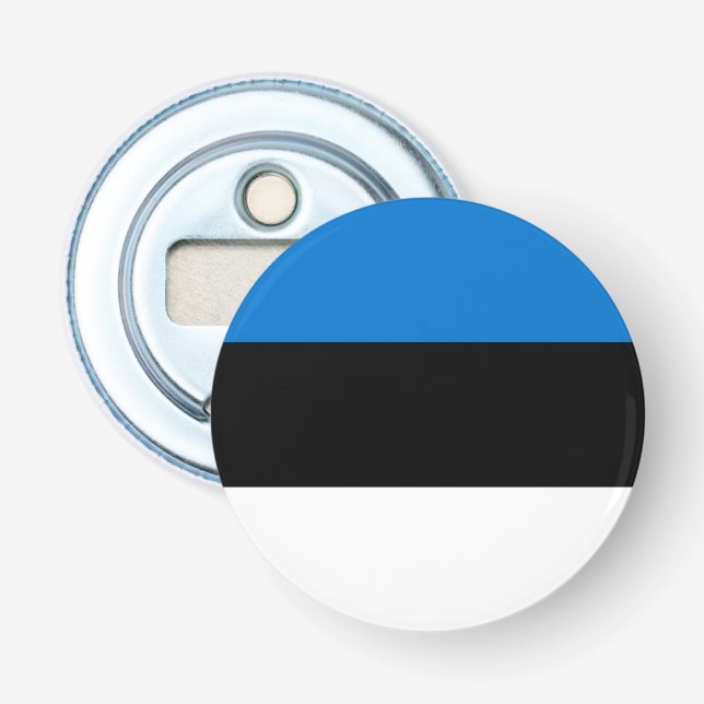 Abrebotellas Bandera de Estonia (Anverso)