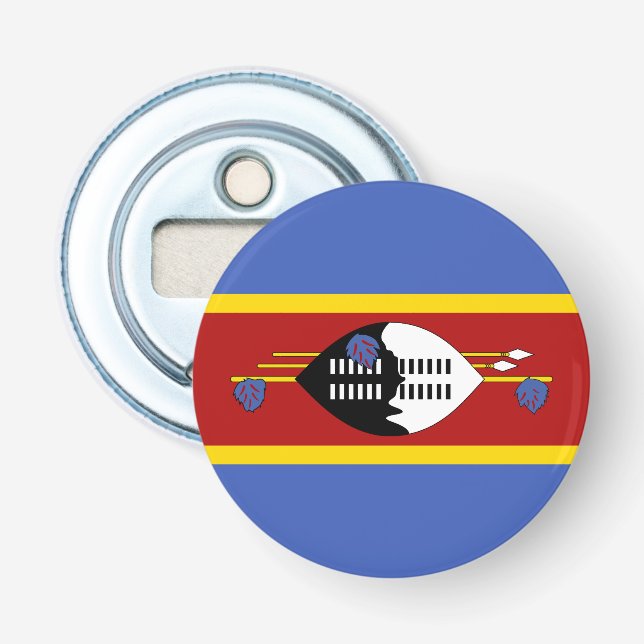 Abrebotellas Bandera de Eswatini (Anverso)