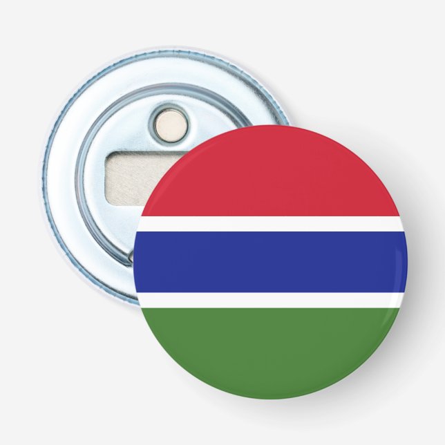 Abrebotellas Bandera de Gambia (Anverso)