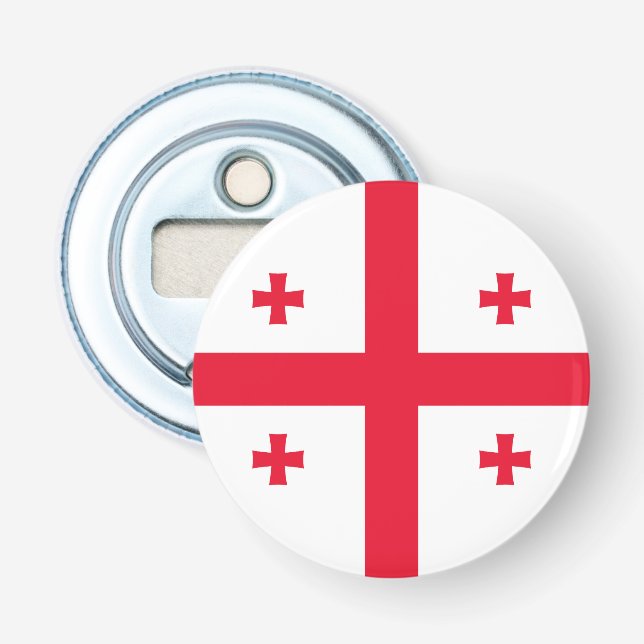 Abrebotellas Bandera de Georgia (Anverso)