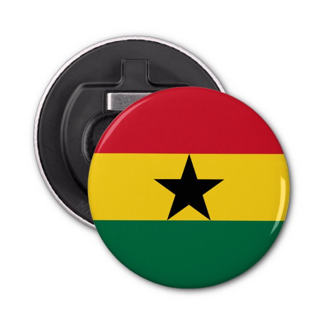 Abrebotellas Bandera de Ghana (Anverso)