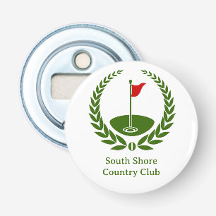 Abrebotellas Bandera de golf clásica del logotipo del club de g