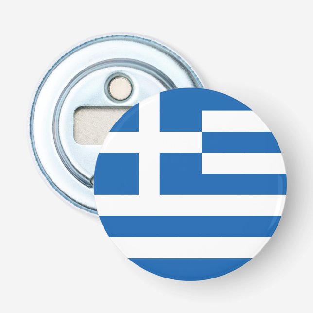 Abrebotellas Bandera de Grecia (Anverso)