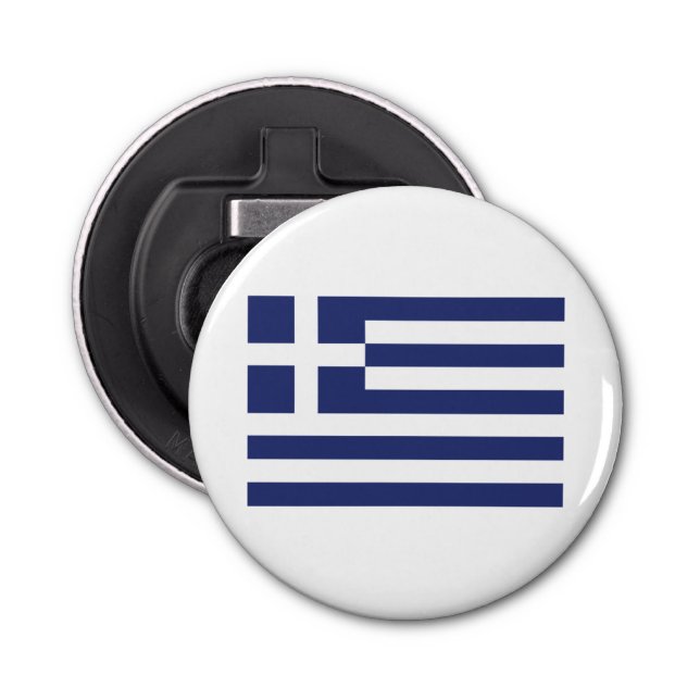 Abrebotellas Bandera de Grecia (Anverso)