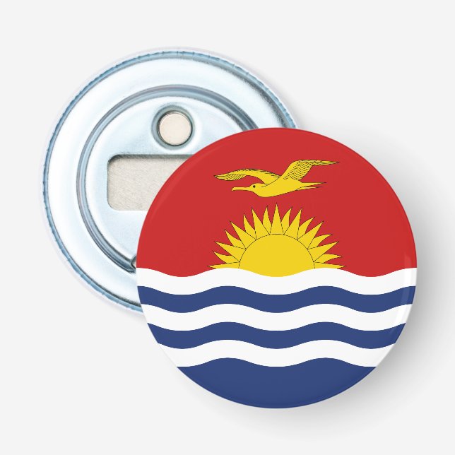 Abrebotellas Bandera de Kiribati (Anverso)