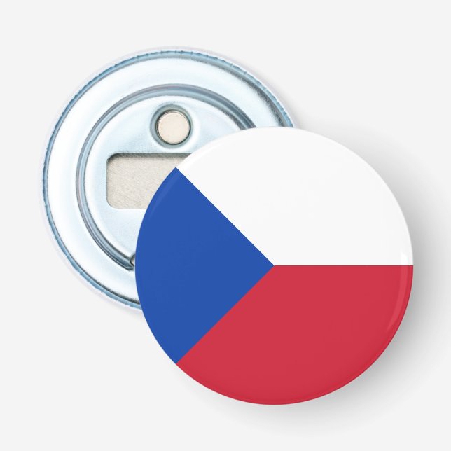 Abrebotellas Bandera de la República Checa (Anverso)