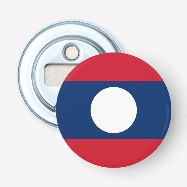 Abrebotellas Bandera de Laos (Anverso)