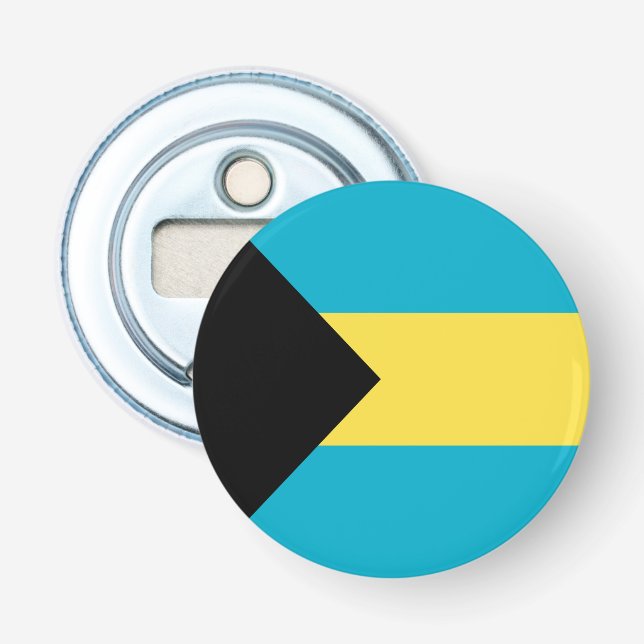Abrebotellas Bandera de las Bahamas (Anverso)
