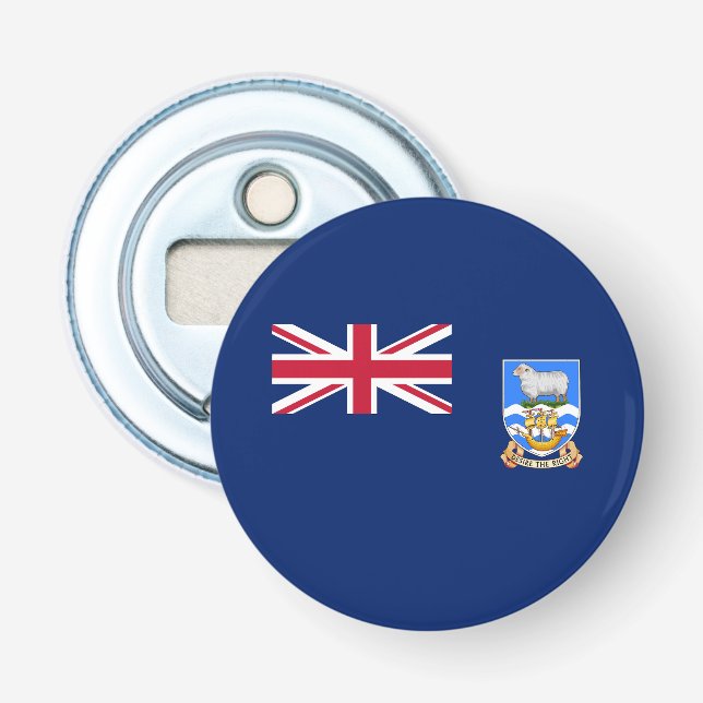 Abrebotellas Bandera de las Islas Malvinas (Anverso)