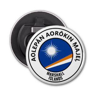 Abrebotellas Bandera de las Islas Marshall Magnífica botella pa