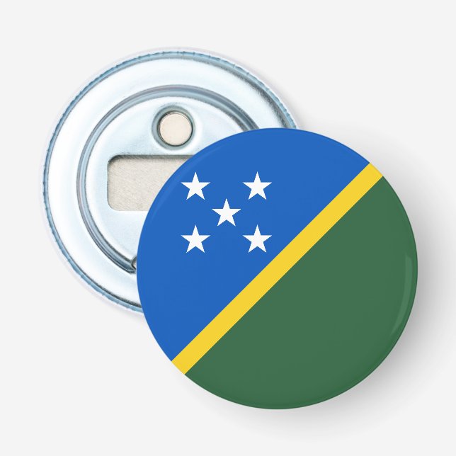 Abrebotellas Bandera de las Islas Salomón (Anverso)