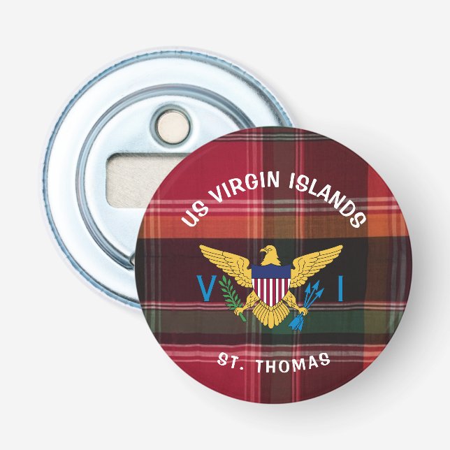 Abrebotellas Bandera de las Islas Vírgenes de Estados Unidos St (Anverso)