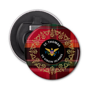 Abrebotellas Bandera de las Islas Vírgenes de Estados Unidos St