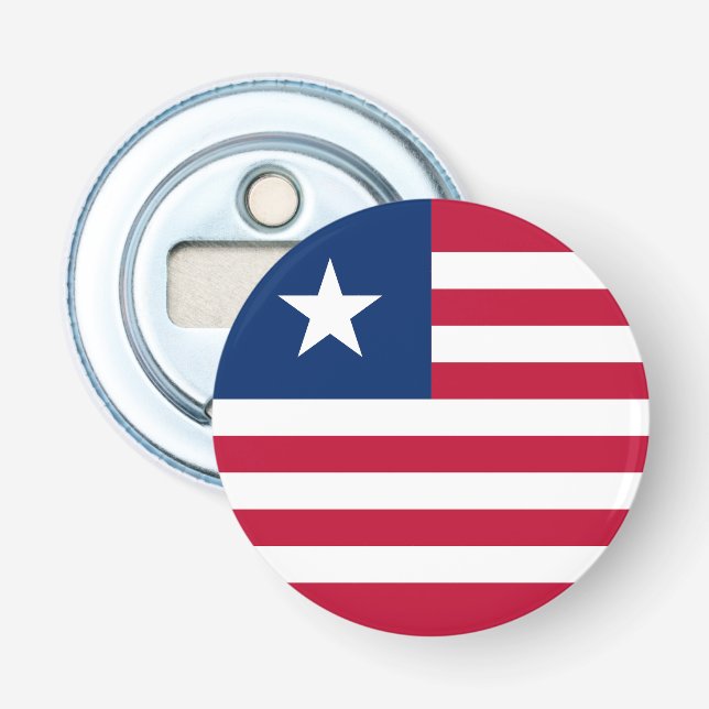 Abrebotellas Bandera de Liberia (Anverso)