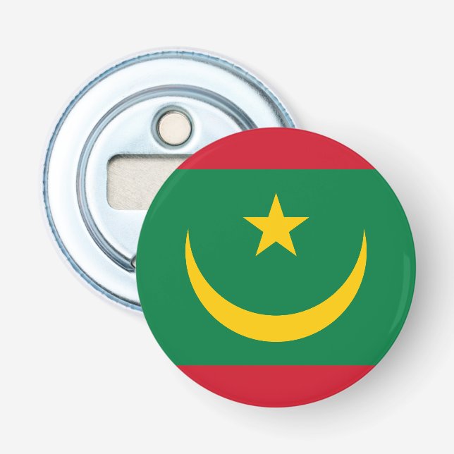 Abrebotellas Bandera de Mauritania (Anverso)
