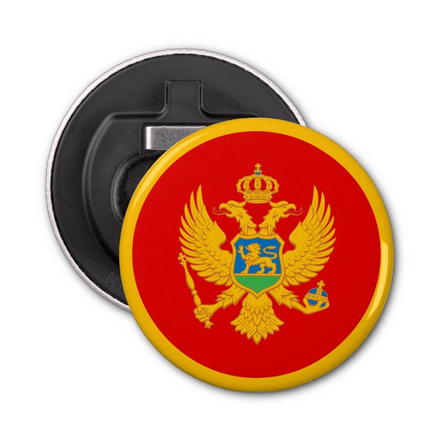Abrebotellas Bandera de Montenegro (Anverso)