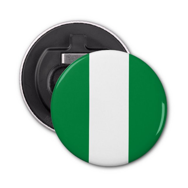 Abrebotellas Bandera de Nigeria (Anverso)