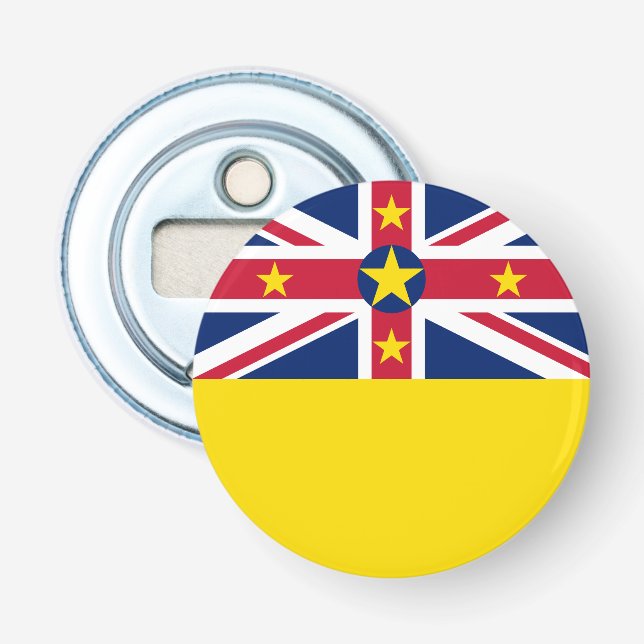 Abrebotellas Bandera de Niue (Anverso)