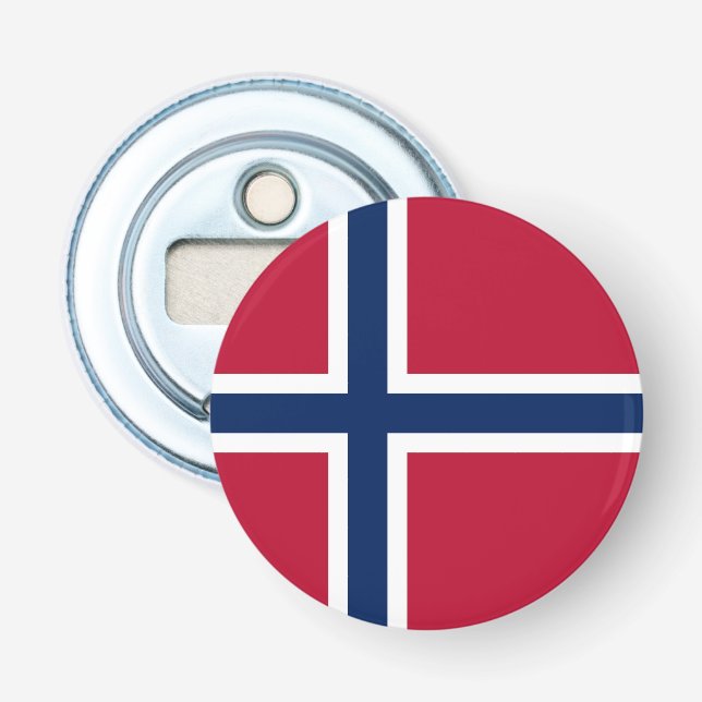 Abrebotellas Bandera de Noruega (Anverso)