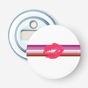 Abrebotellas Bandera de orgullo lesbiana de labial