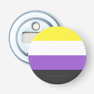 Abrebotellas Bandera de orgullo no binario de SlipperyJoe's ama