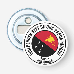 Abrebotellas Bandera de Papúa Nueva Guinea espléndida patriótic