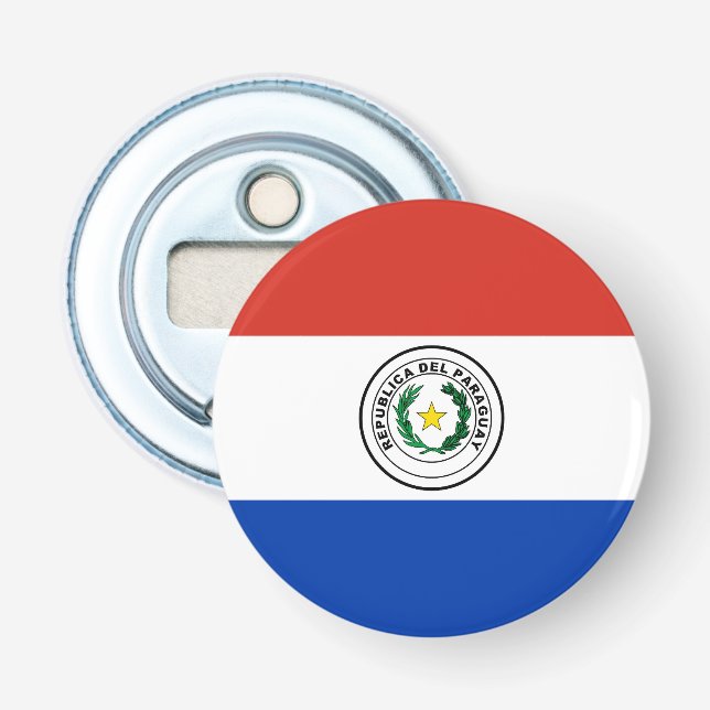 Abrebotellas Bandera de Paraguay (Anverso)