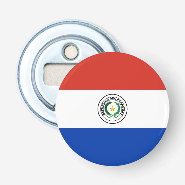 Abrebotellas Bandera de Paraguay (Anverso)