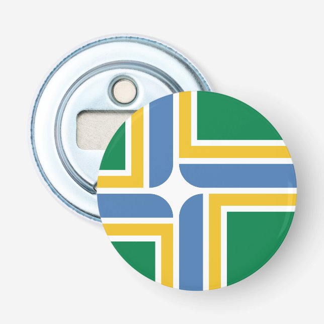 Abrebotellas Bandera de Portland, Oregon (Anverso)