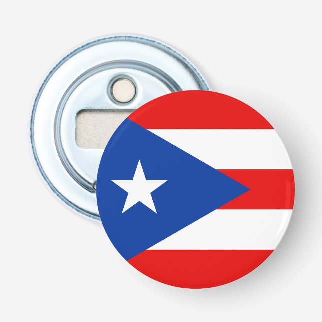 Abrebotellas bandera de Puerto Rico (Anverso)