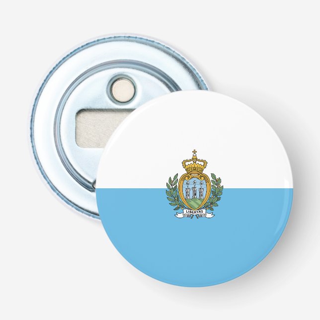 Abrebotellas Bandera de San Marino (Anverso)