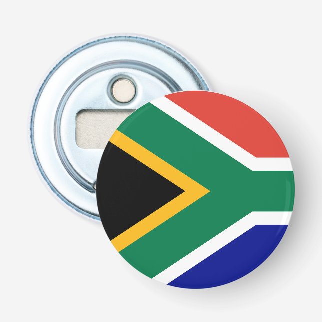 Abrebotellas Bandera de Sudáfrica  (Anverso)