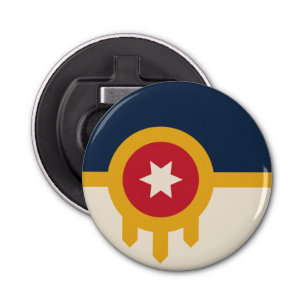 Abrebotellas Bandera de Tulsa, Oklahoma