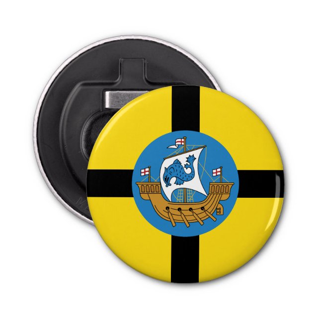 Abrebotellas Bandera de Wellington City, Nueva Zelanda (Anverso)