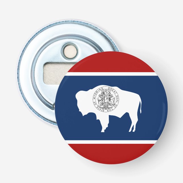 Abrebotellas Bandera de Wyoming (Anverso)