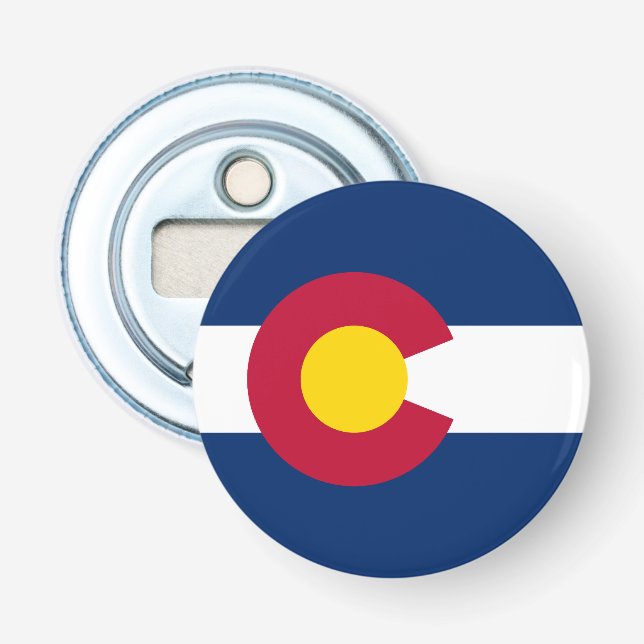 Abrebotellas Bandera del estado de Colorado (Anverso)