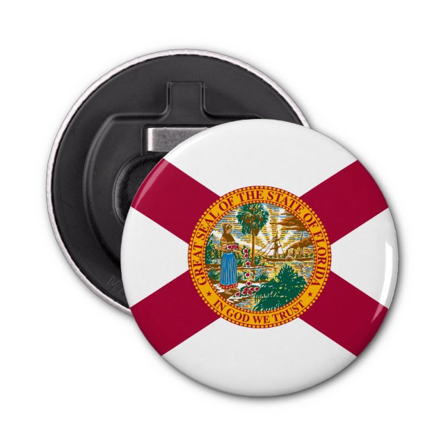 Abrebotellas Bandera del estado de Florida (Anverso)